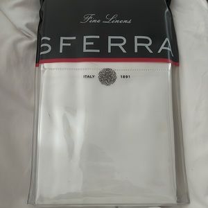 COPY - SFERRA KING WHITE PILLOW CASE PAIR 22x42 BRAND NEW NEVER OPENED